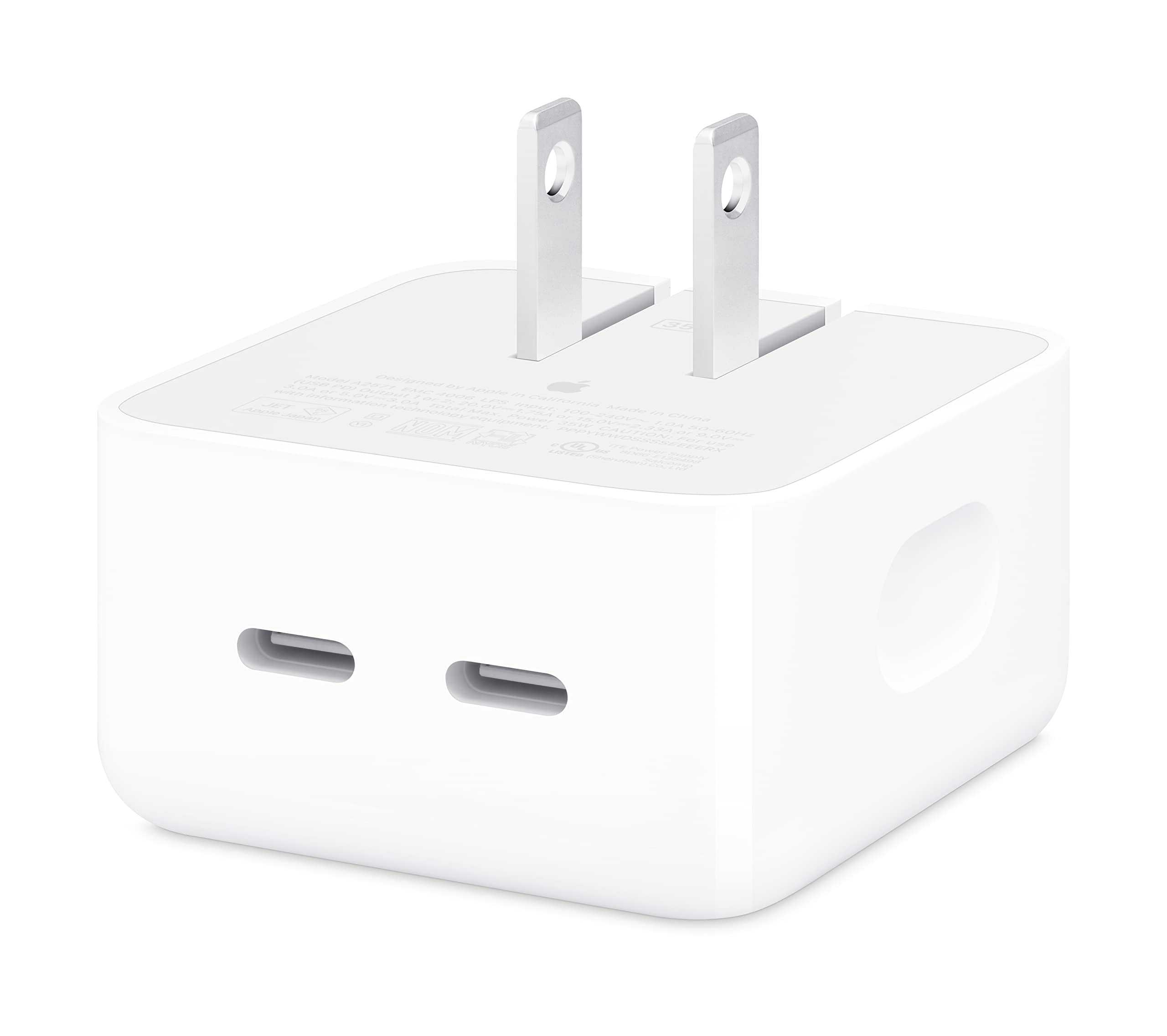 Apple 35W Dual USB-C Port Compact Power Adapter