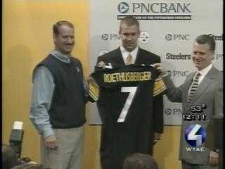 Steelers draft Ben Roethlisberger Another memorable moment came in 2004, when the team drafted franchise quarterback Ben Roethlisberger.