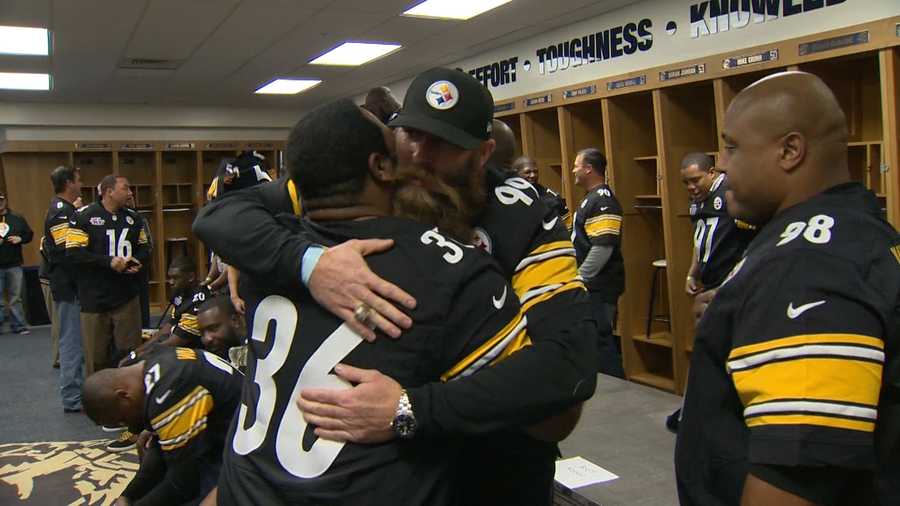 Bettis and Keisel.jpg Jerome Bettis and Brett Keisel share a hug