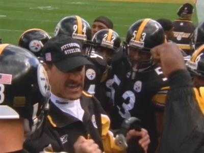 Bill Cowher Another fiery sideline speech.
