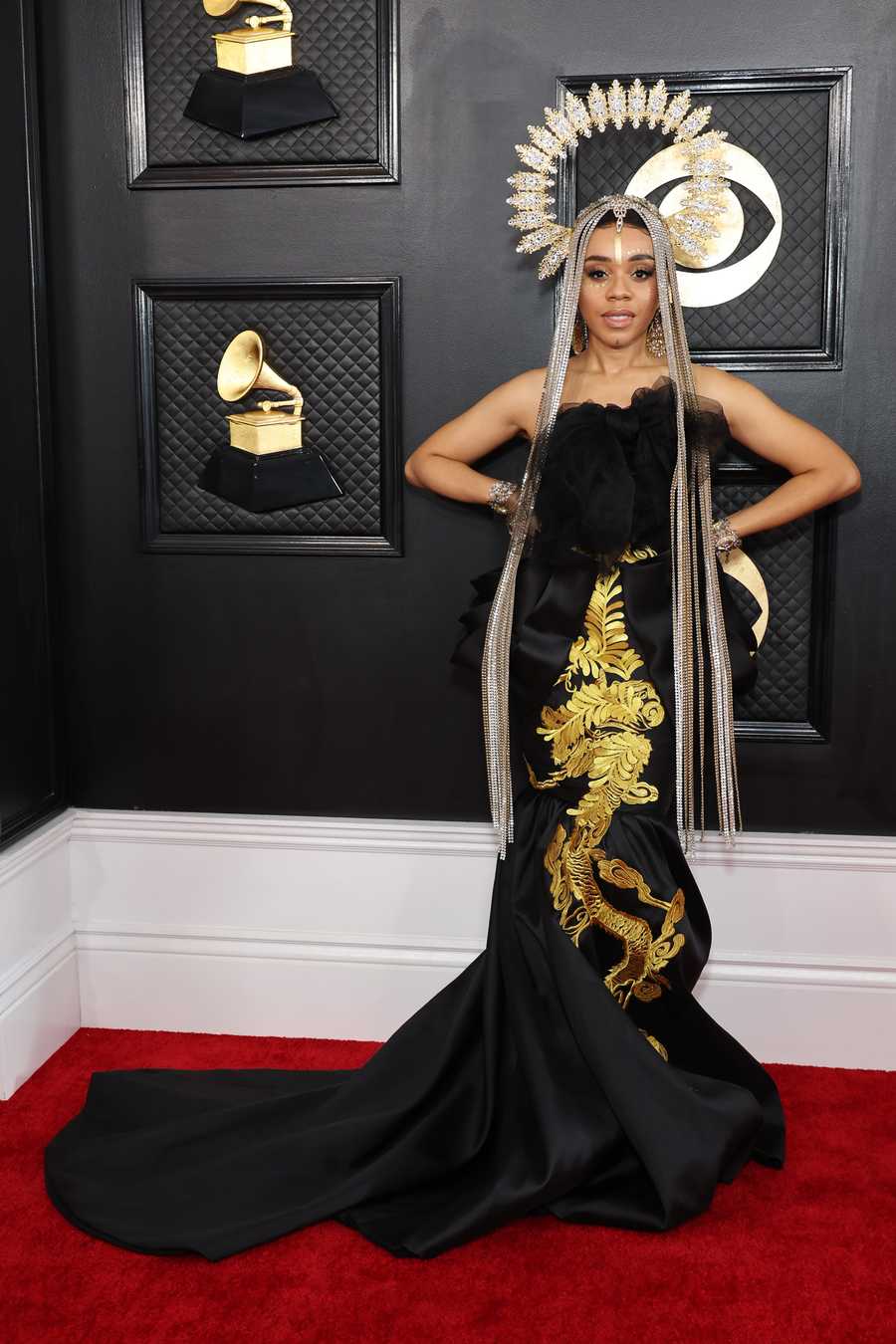 65th GRAMMY Awards - Arrivals los angeles, california february 05 for editorial use only angela v benson attends the 65th grammy awards on february 05, 2023 in los angeles, california photo by amy sussmangetty images