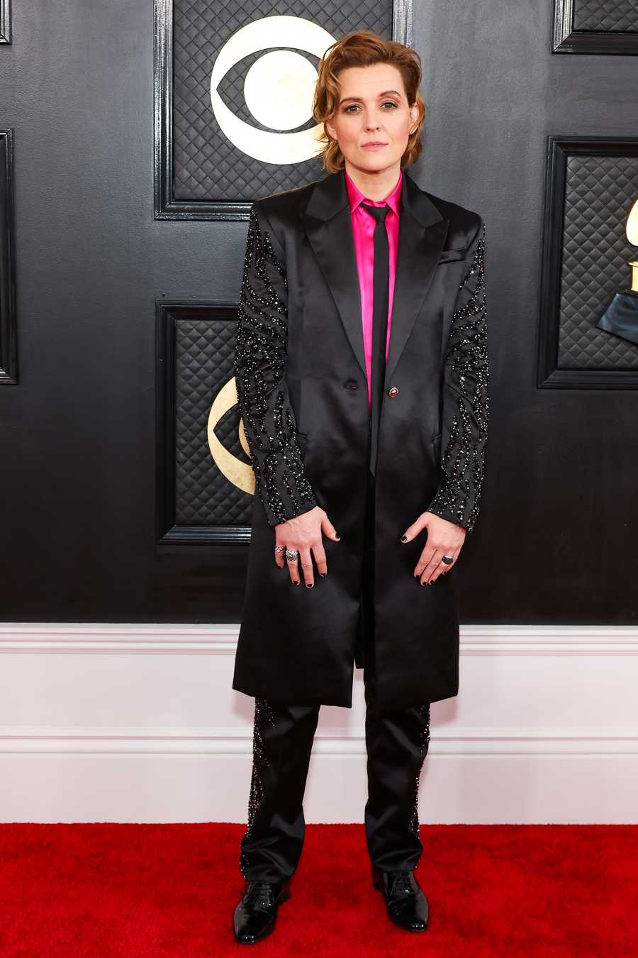 65th GRAMMY Awards - Arrivals los angeles, california february 05 for editorial use only brandi carlile attends the 65th grammy awards on february 05, 2023 in los angeles, california photo by amy sussmangetty images