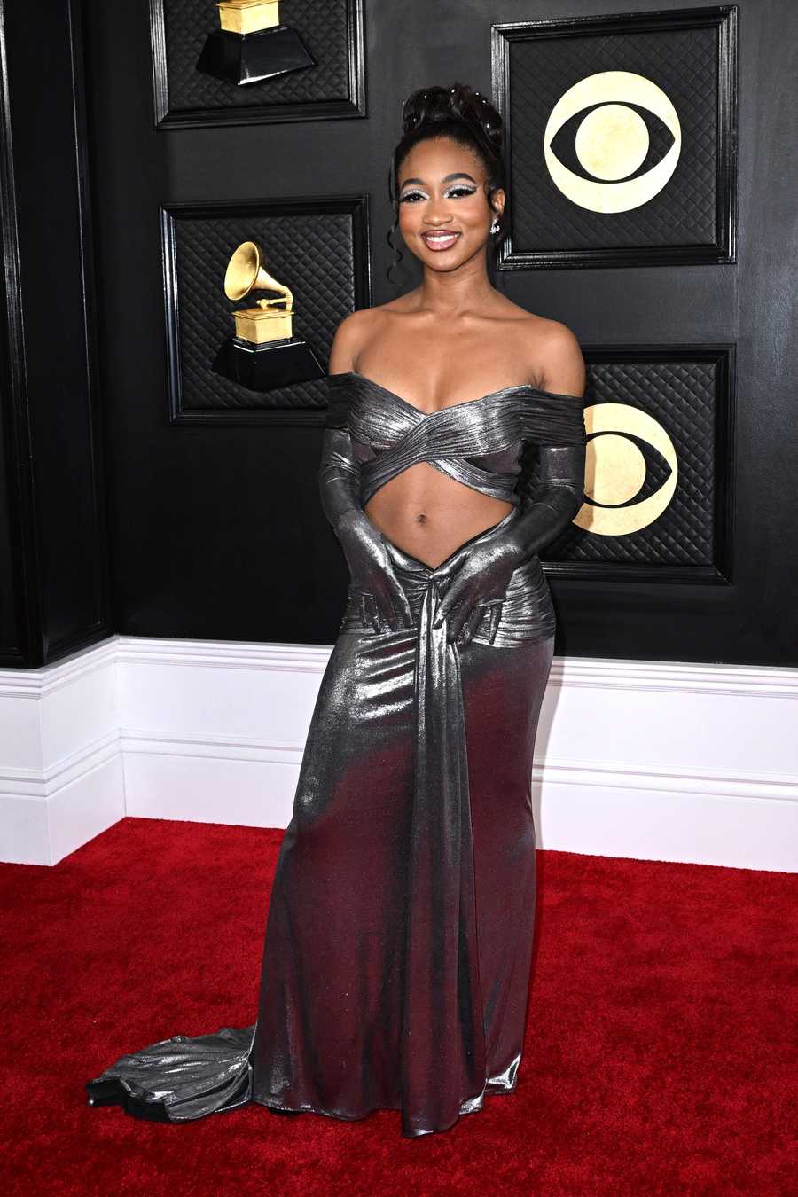 US-ENTERTAINMENT-MUSIC-GRAMMY-AWARD-ARRIVALS us singer nija charles arrives for the 65th annual grammy awards at the cryptocom arena in los angeles on february 5, 2023 photo by robyn beck afp photo by robyn beckafp via getty images