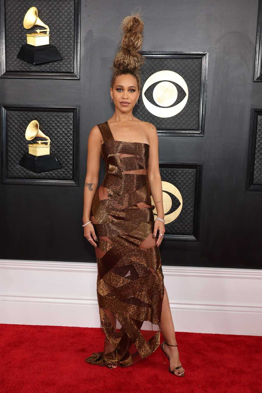 65th GRAMMY Awards - Arrivals los angeles, california february 05 for editorial use only amanda reifer attends the 65th grammy awards on february 05, 2023 in los angeles, california photo by amy sussmangetty images