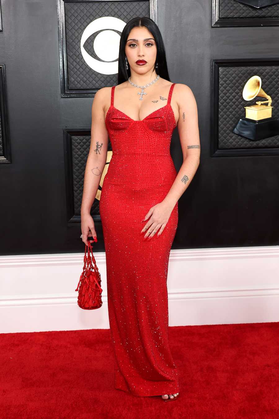 65th GRAMMY Awards - Arrivals los angeles, california february 05 for editorial use only lourdes leon attends the 65th grammy awards on february 05, 2023 in los angeles, california photo by amy sussmangetty images