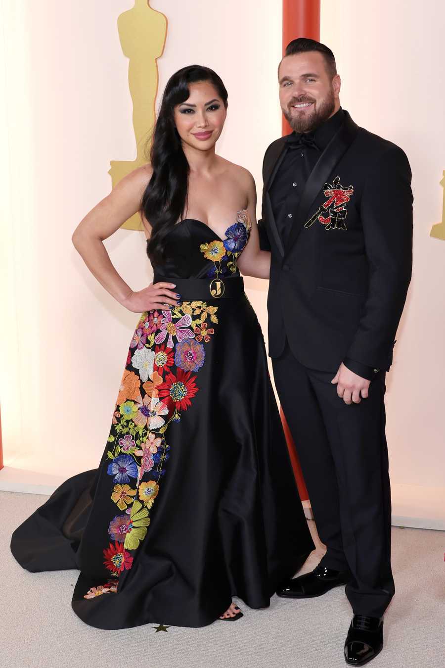95th Annual Academy Awards - Arrivals HOLLYWOOD, CALIFORNIA - MARCH 12: Kathy Crawford and Joel Crawford attend the 95th Annual Academy Awards on March 12, 2023 in Hollywood, California. (Photo by Kayla Oaddams/WireImage )