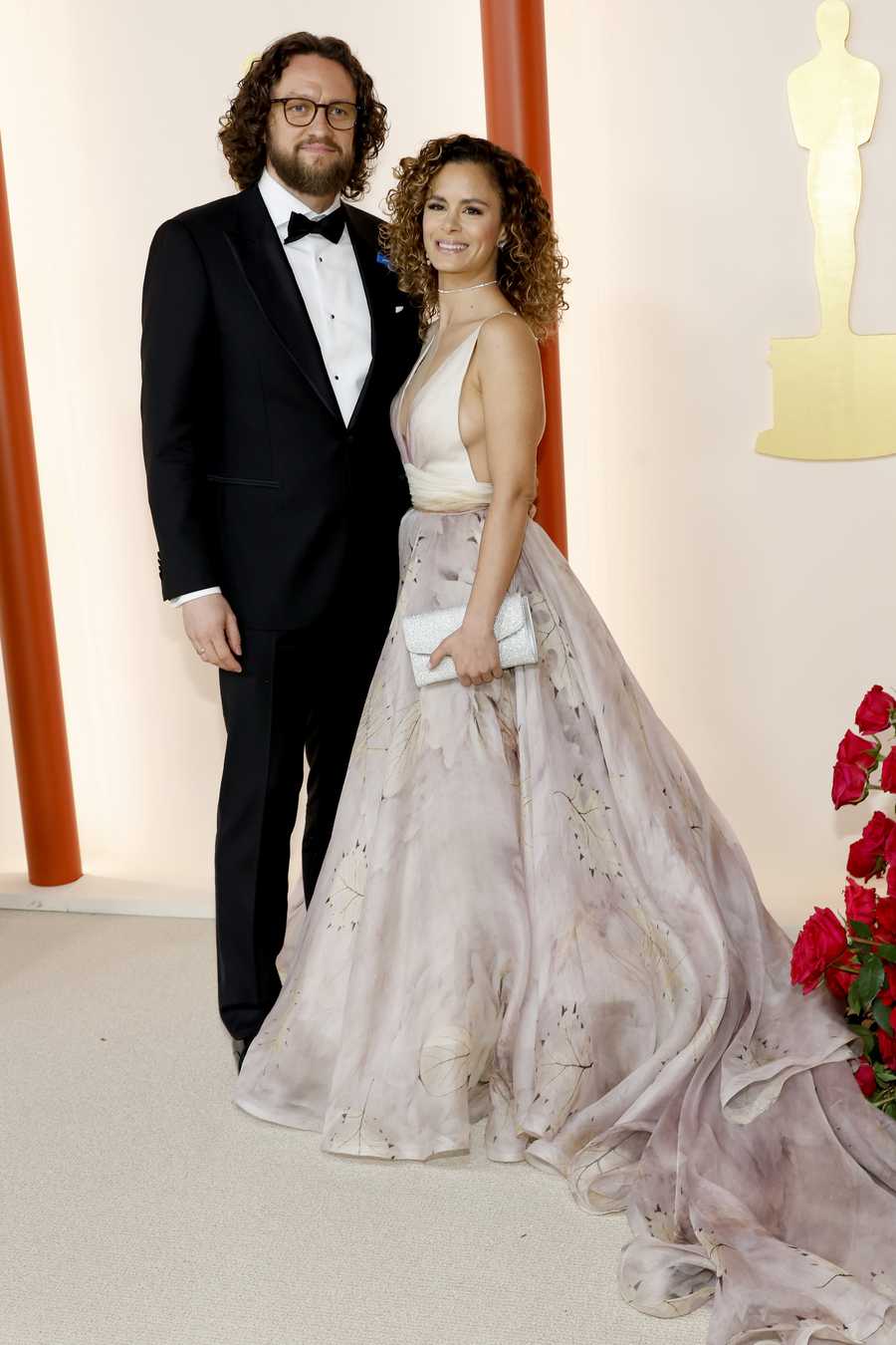 95th Annual Academy Awards - Arrivals HOLLYWOOD, CALIFORNIA - MARCH 12: (L-R) Markus Frank and Nadija Frank attend the 95th Annual Academy Awards on March 12, 2023 in Hollywood, California. (Photo by Mike Coppola/Getty Images)