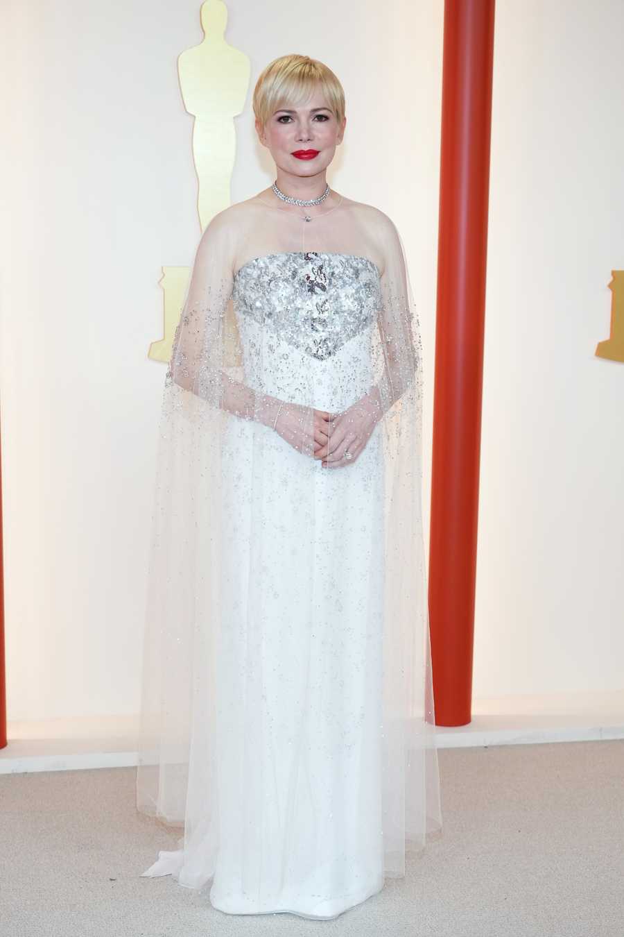 95th Annual Academy Awards - Arrivals HOLLYWOOD, CALIFORNIA - MARCH 12: Michelle Williams attends the 95th Annual Academy Awards on March 12, 2023 in Hollywood, California. (Photo by Kevin Mazur/Getty Images)